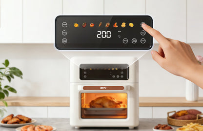 BSTY K1 Smart Air Fryer – 36L Large Capacity, Stainless Steel, No-Flipping Cooking