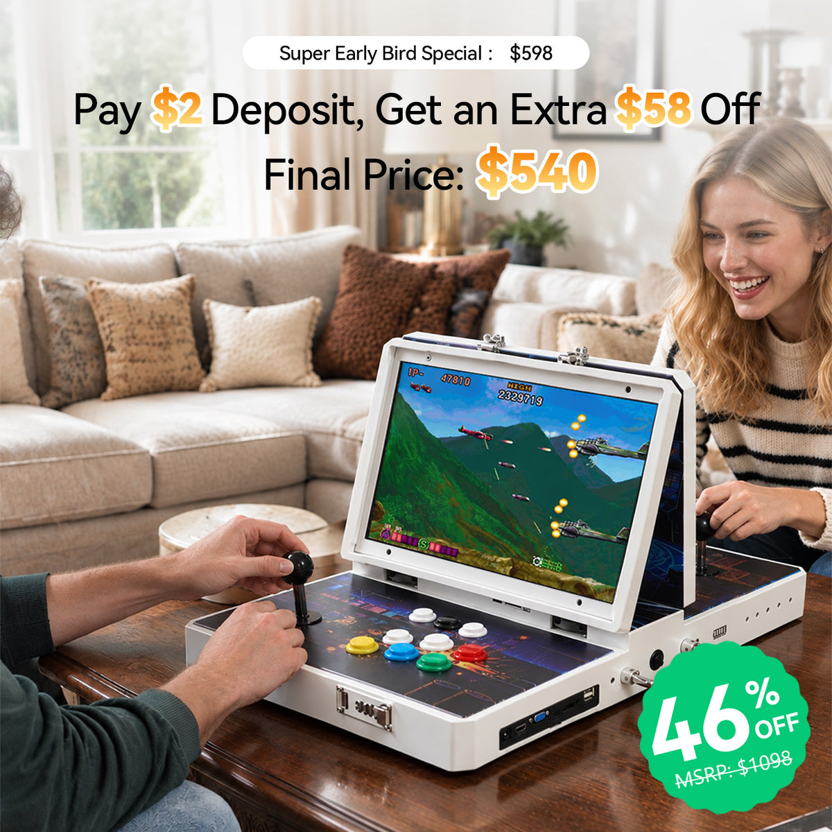 BSTY A6(L) Portable Arcade Game Console — $2 Kickstarter Reservation