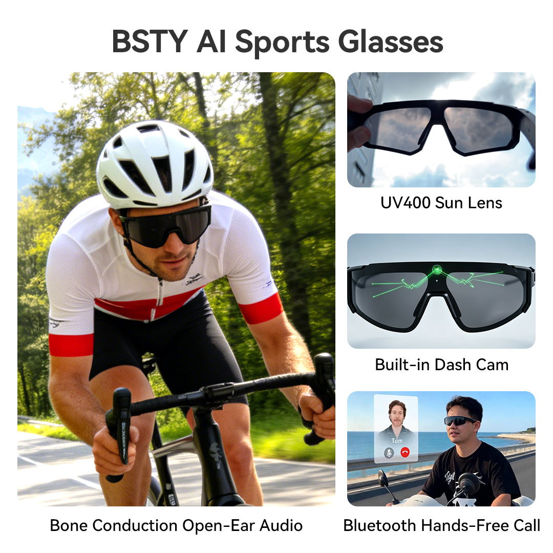 BSTY Pivot Smart AI Sunglasses with Camera — $3 Kickstarter Reservation