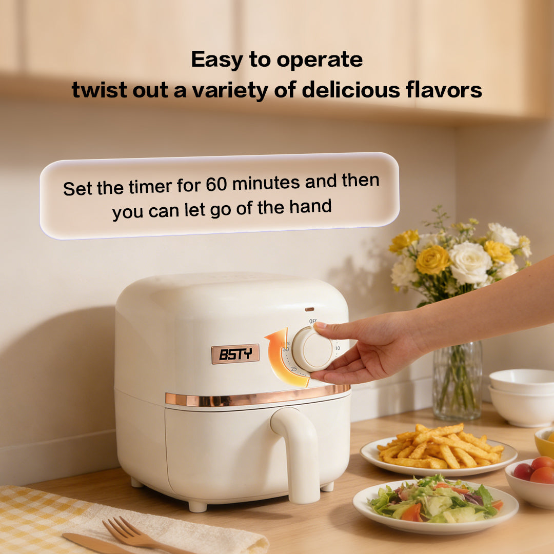 BSTY K2 2L Mini Air Fryer — $1 Kickstarter Reservation