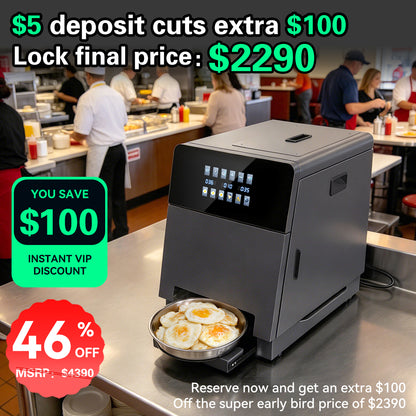 BSTY 100-Egg Fully Automatic Egg Frying Machine — Kickstarter Reservation