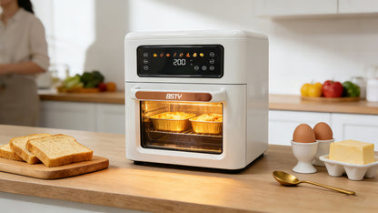BSTY K1 Smart Air Fryer – 36L Large Capacity, Stainless Steel, No-Flipping Cooking